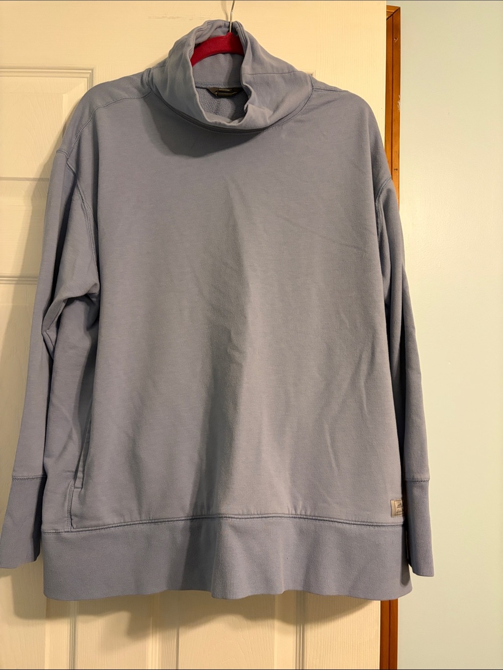 L.L. Bean Light Blue Women's Turtleneck Sweatshirt